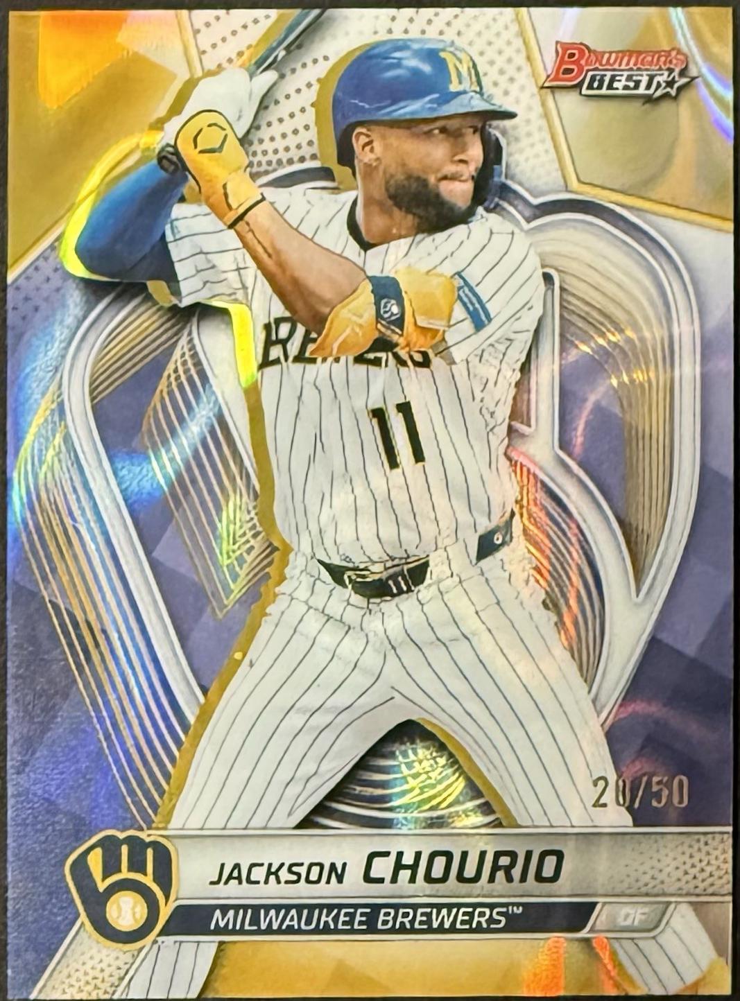 Jackson Chourio [Gold Lava Refractor] #10