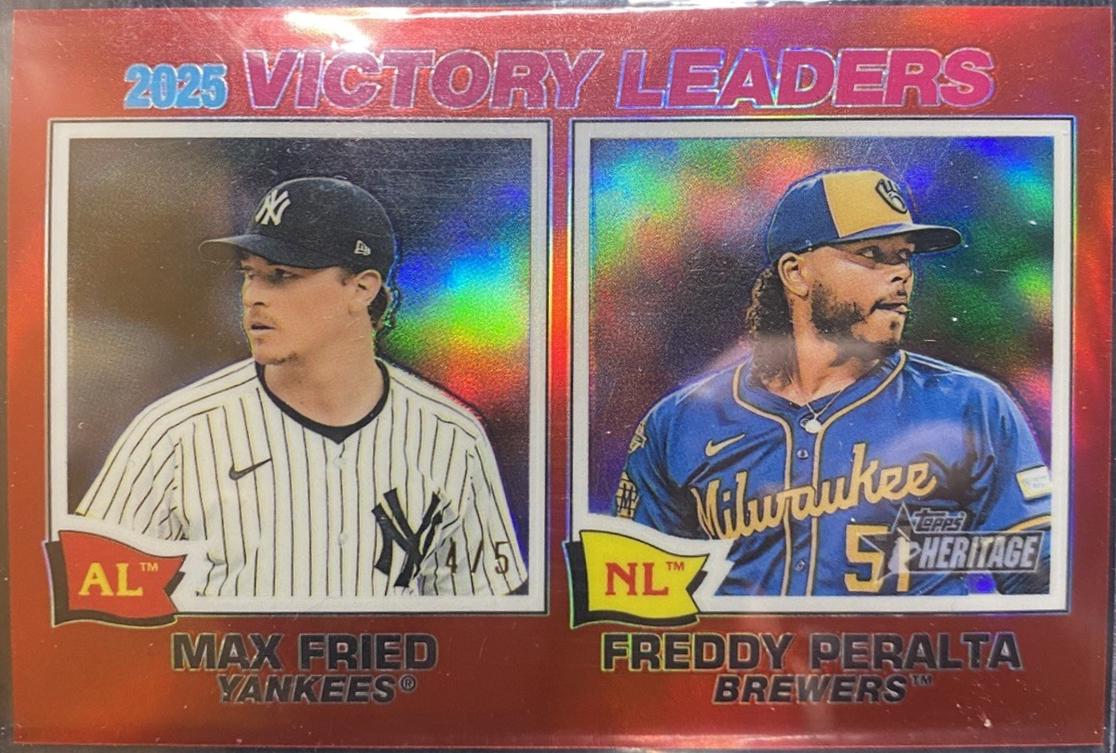 Freddy Peralta / Max Fried [Red Bordered Chrome] #5