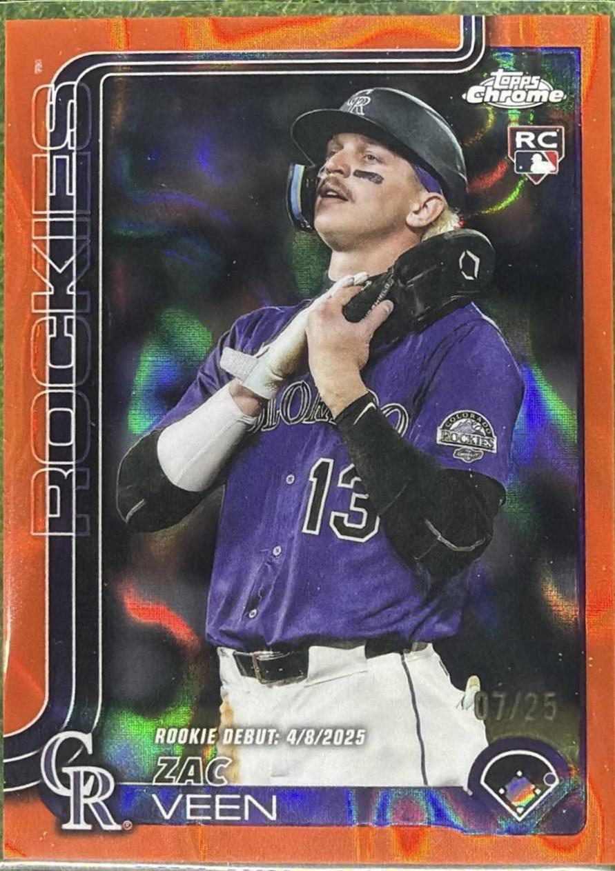 Zac Veen [Orange Lava Refractor] #USC186