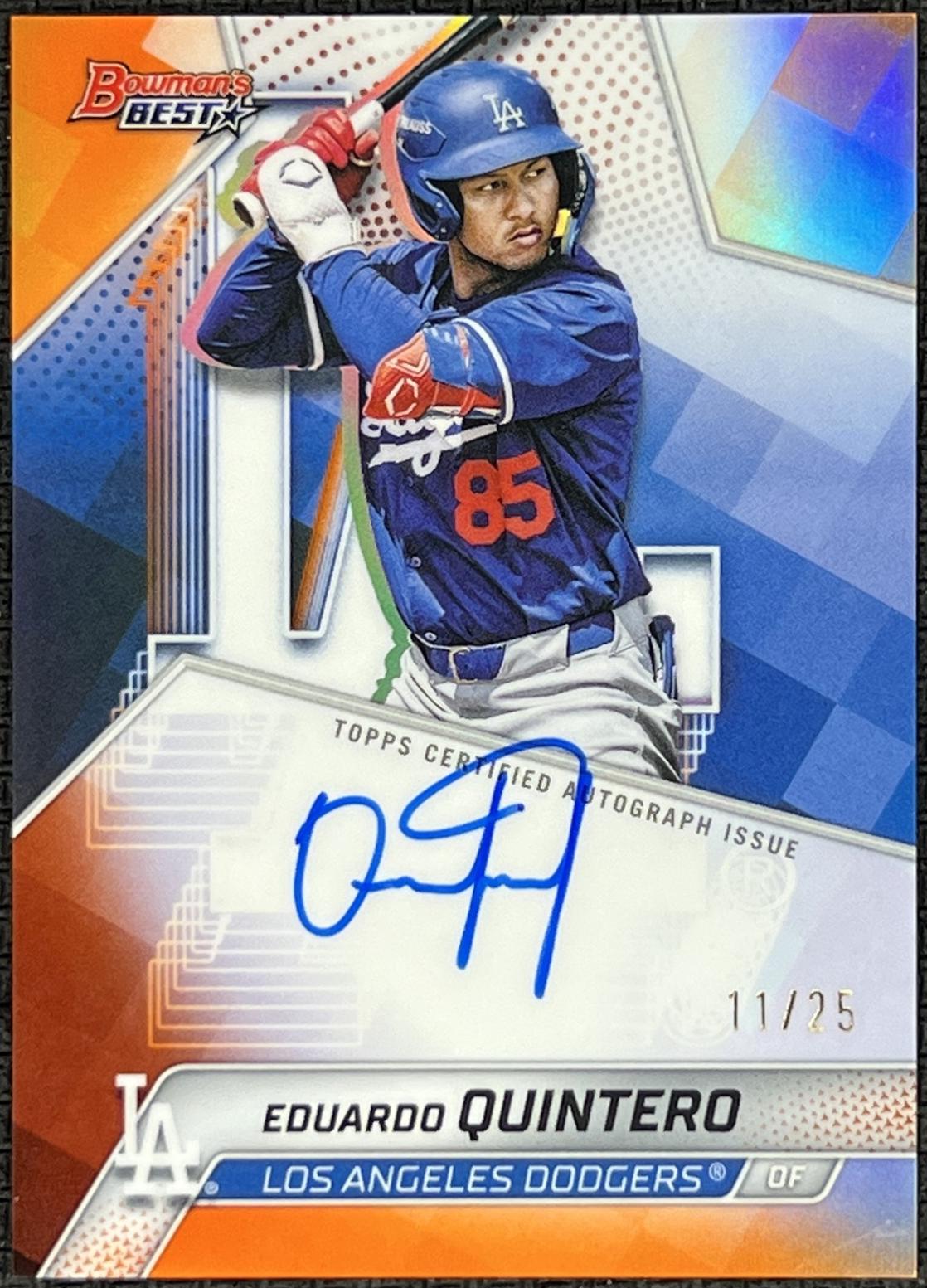 Eduardo Quintero [Orange X-Fractor] #B25-EQU