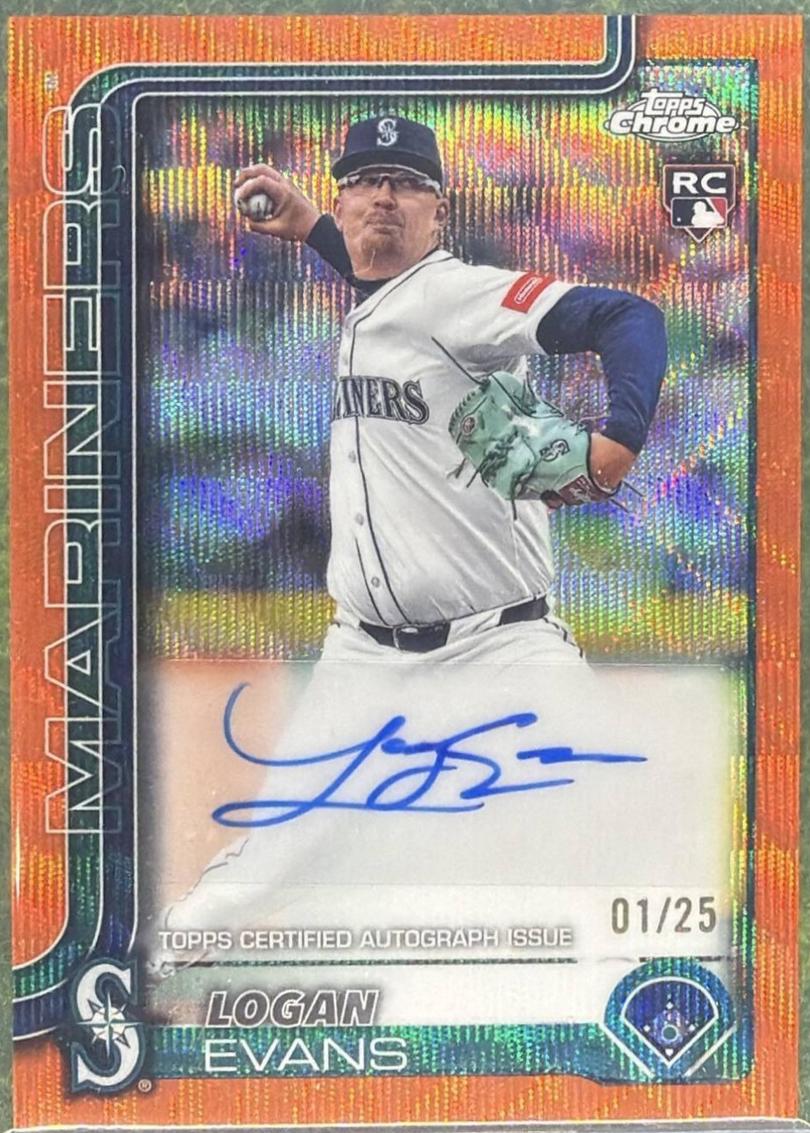 Logan Evans [Orange Wave Refractor] #AC-LE