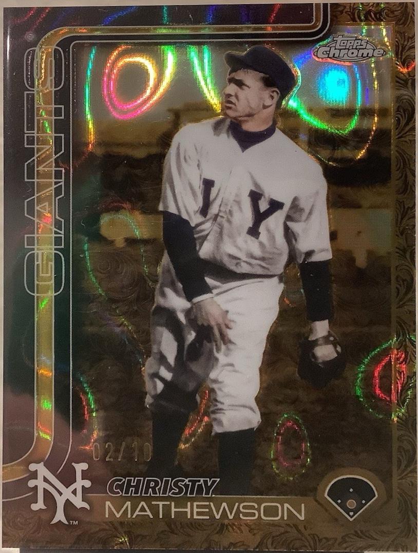 Christy Mathewson [Gold Lava Refractor] #56