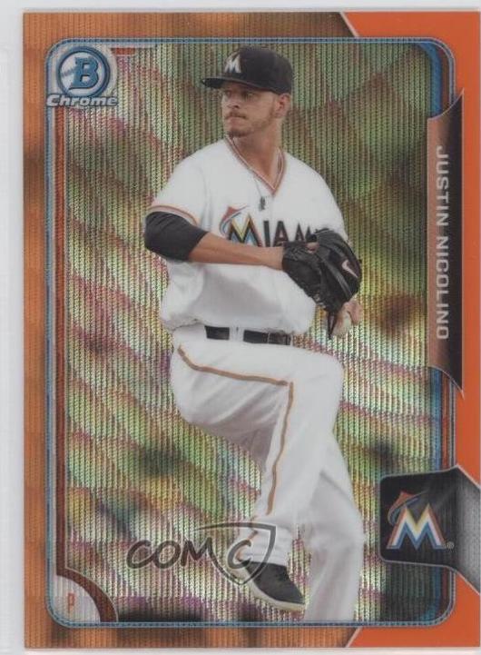 Justin Nicolino [Orange Wave Refractor] #BCP93
