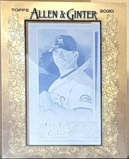 Todd Helton [Framed Mini Printing Plate] #105
