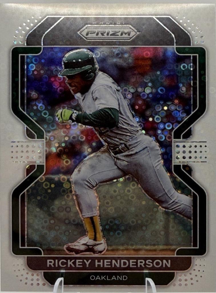 Rickey Henderson [Black Finite Prizm] #157