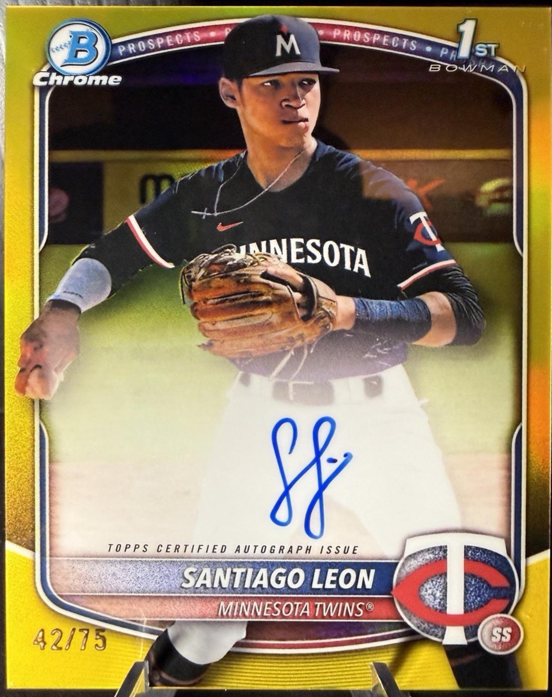 Santiago Leon [Yellow Refractor] #CPA-SL