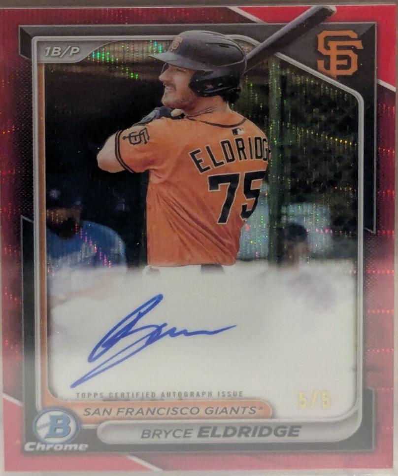 Bryce Eldridge [Red Wave Refractor] #CPA-BE