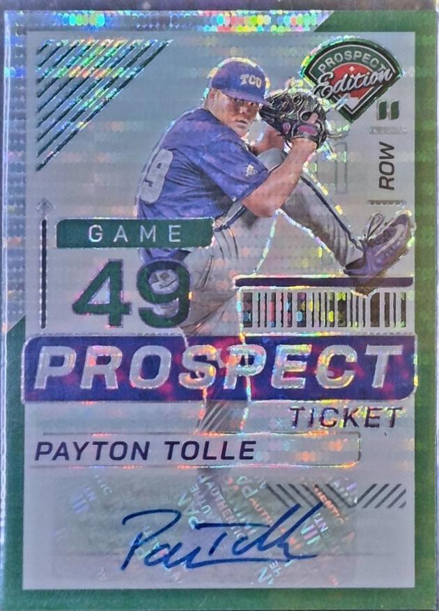 Payton Tolle [Green Pulsar Holo Ticket Signature] #80