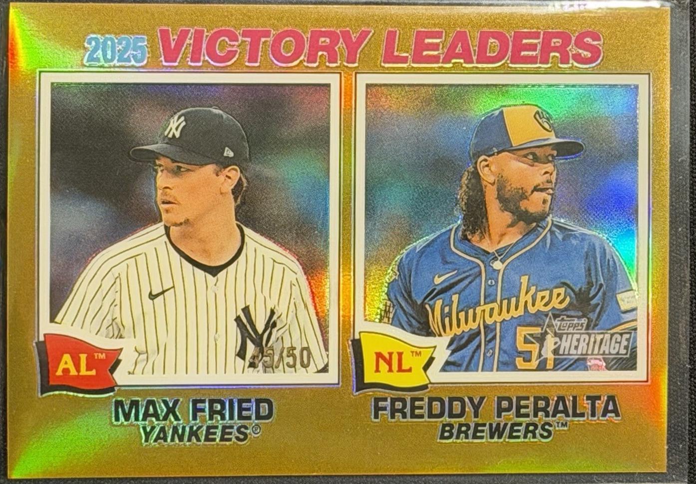 Freddy Peralta / Max Fried [Gold Bordered Chrome] #5