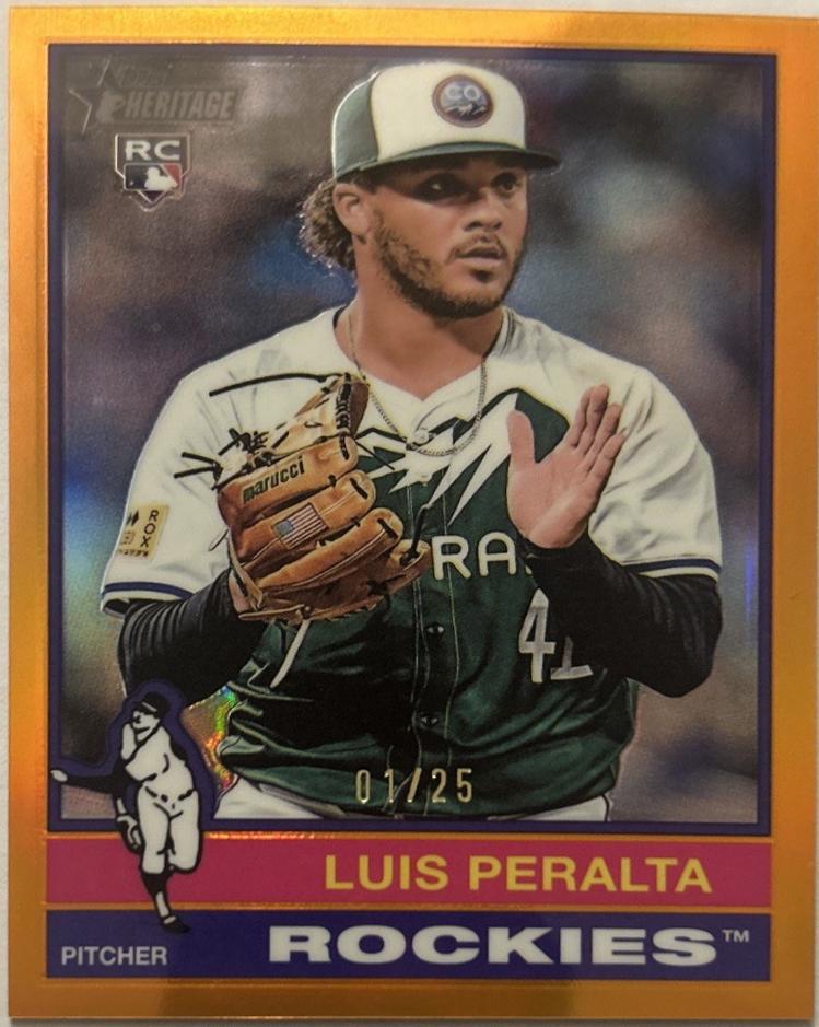 Luis Peralta [Orange Chrome Variation] #176