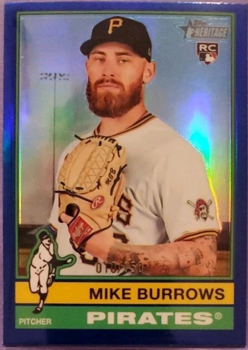 Mike Burrows [Blue Chrome Variation] #328