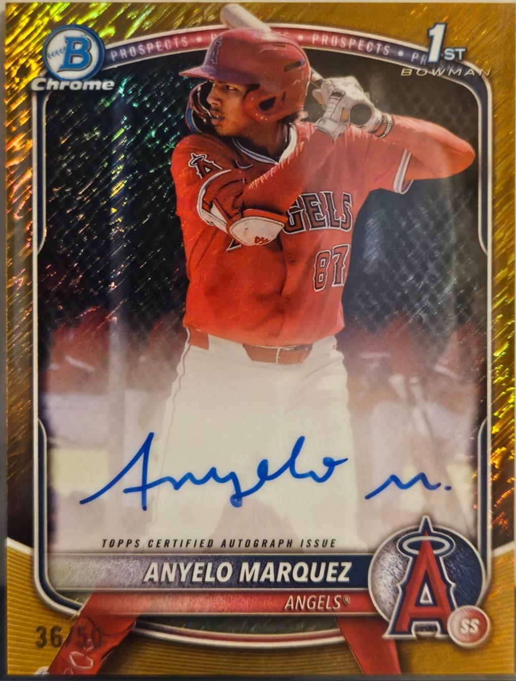 Anyelo Marquez [Gold Shimmer Refractor] #CPA-AM