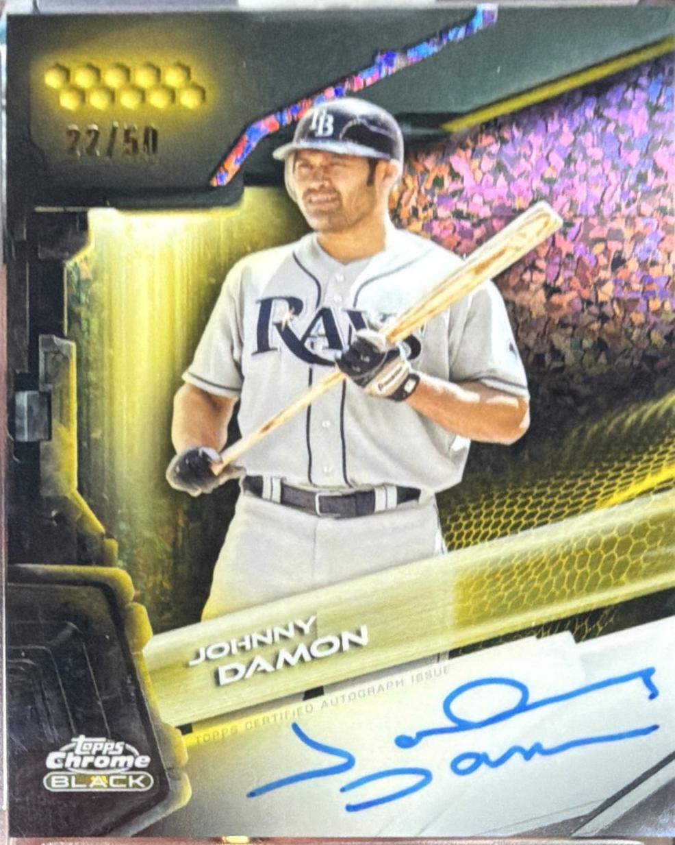 Johnny Damon [Gold Mini-Diamond Refractor] #CBA-JDA