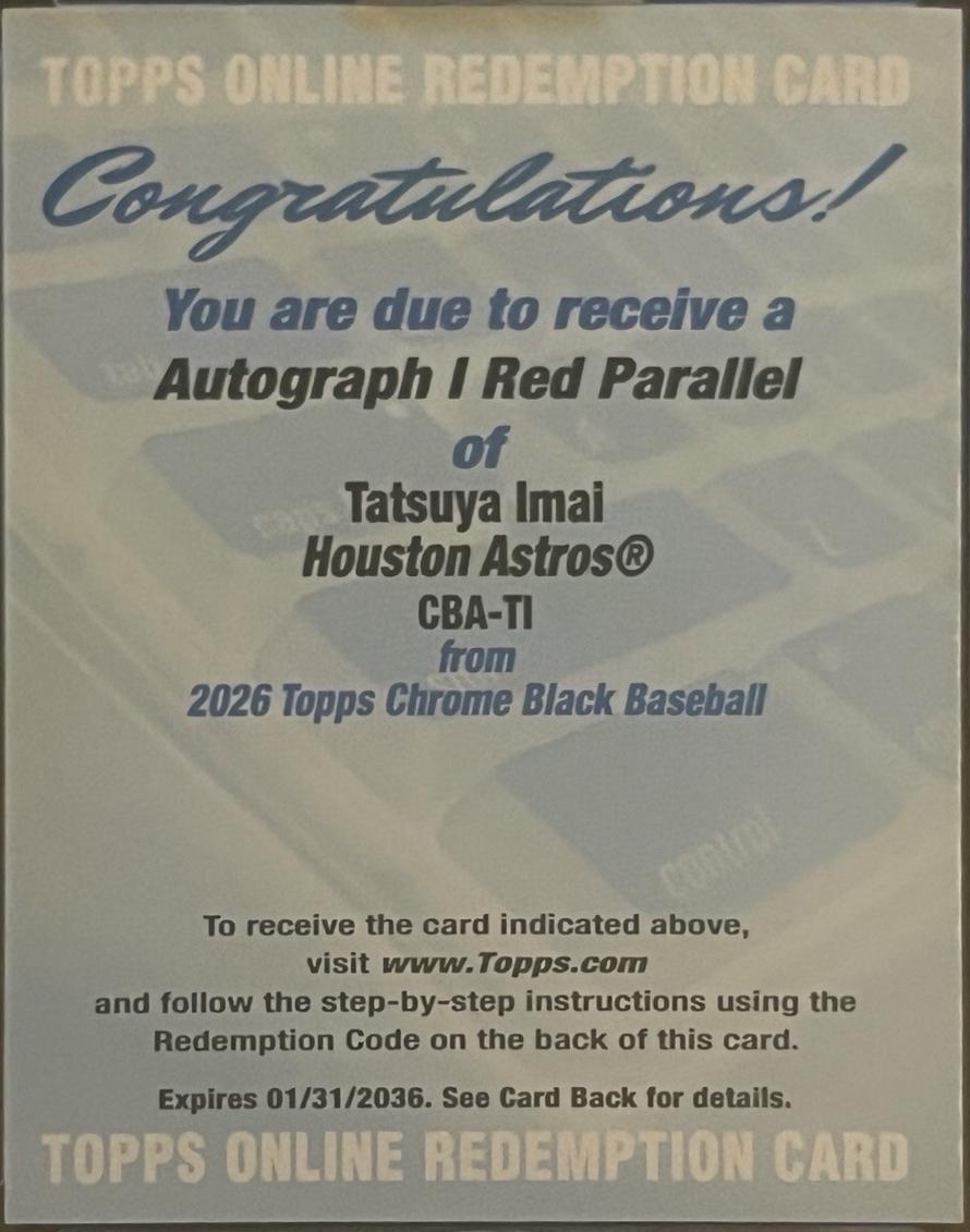 Tatsuya Imai [Red Refractor] #CBA-TI