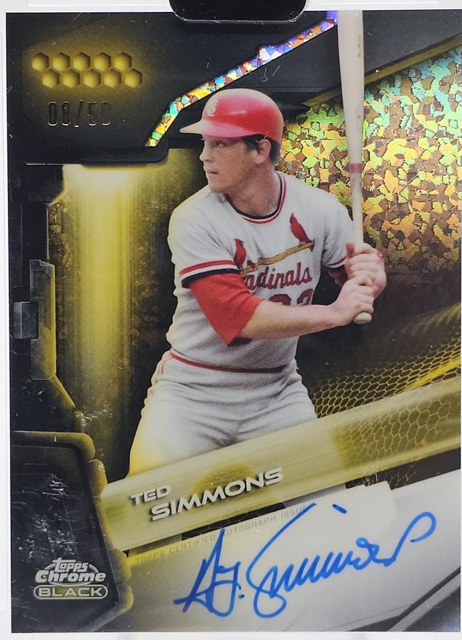 Ted Simmons [Gold Mini-Diamond Refractor] #CBA-TS
