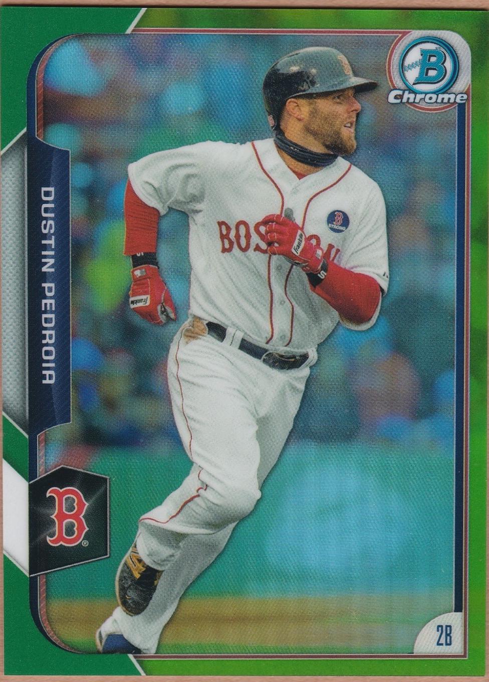 Dustin Pedroia [Green Refractor] #136