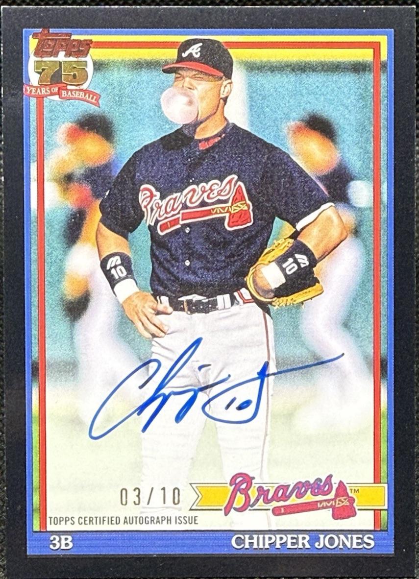 Chipper Jones [Black] #91A-CJ