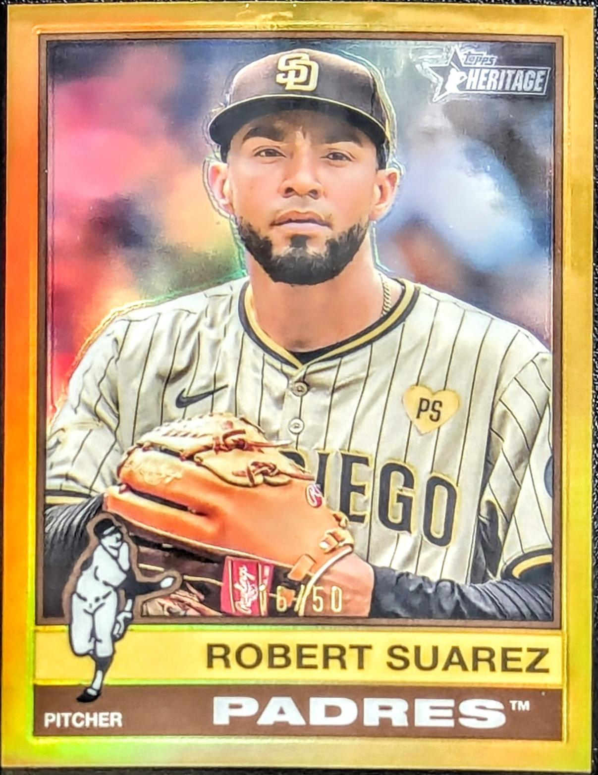 Robert Suarez [Gold Chrome Variation] #91