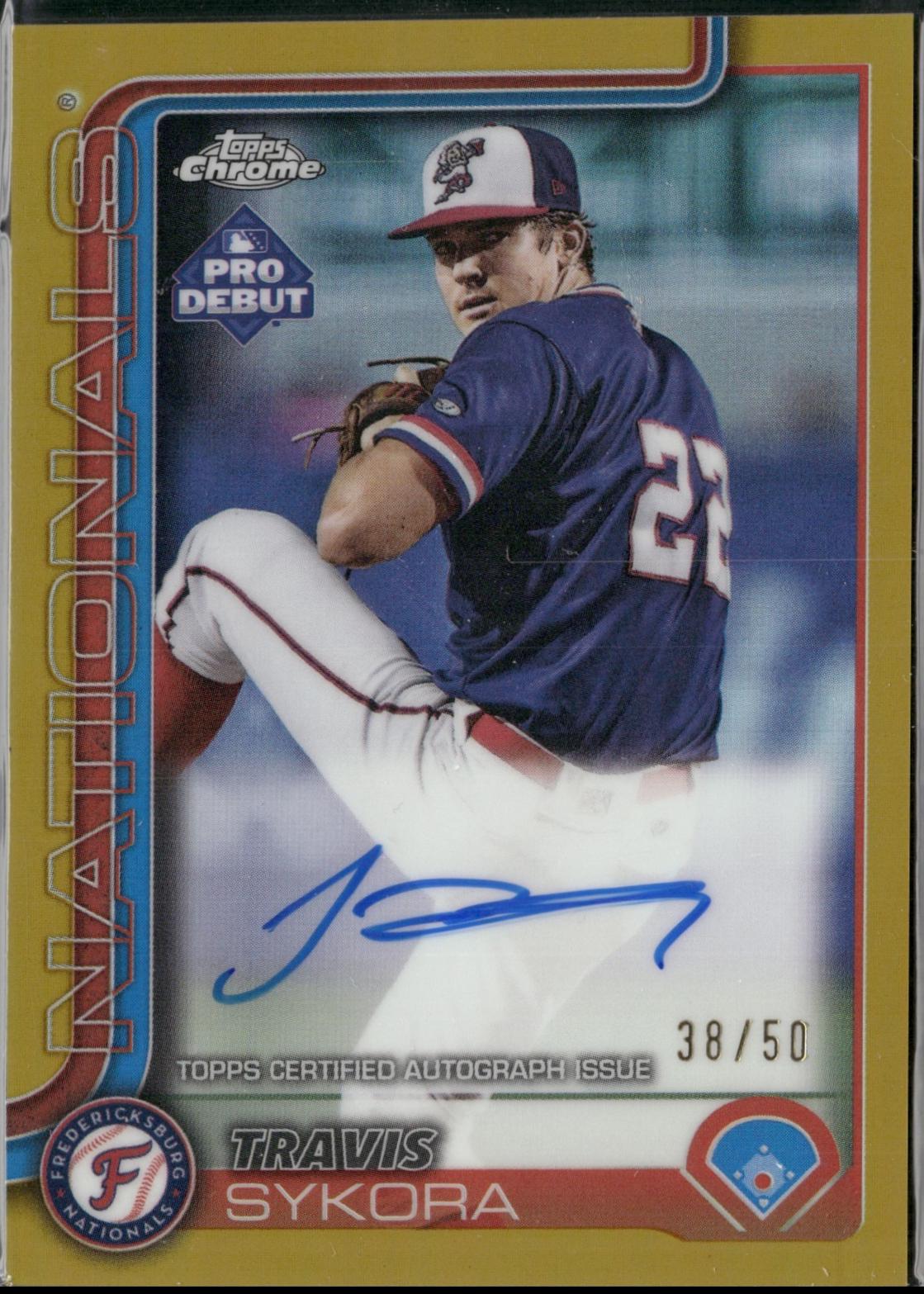Travis Sykora [Gold Autograph] #PD-8