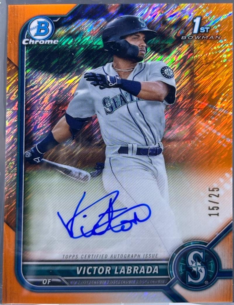 Victor Labrada [Orange Shimmer Refractor] #CPA-VL