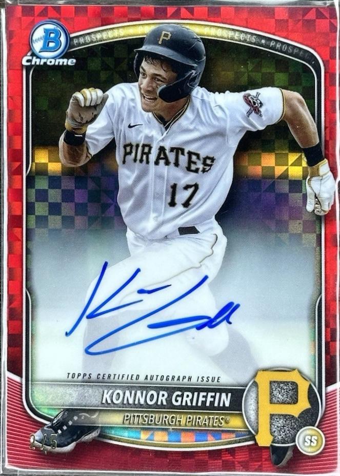 Konnor Griffin [Red X-Fractor] #CPA-KG