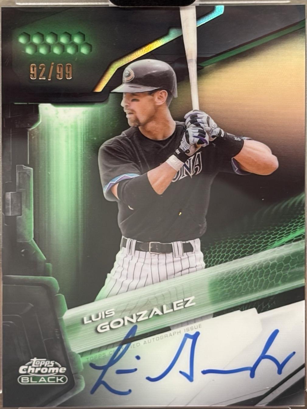 Luis Gonzalez [Green Refractor] #CBA-LG
