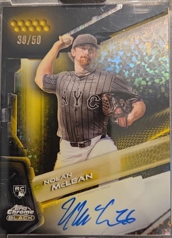 Nolan McLean [Gold Mini-Diamond Refractor] #CBA-NM