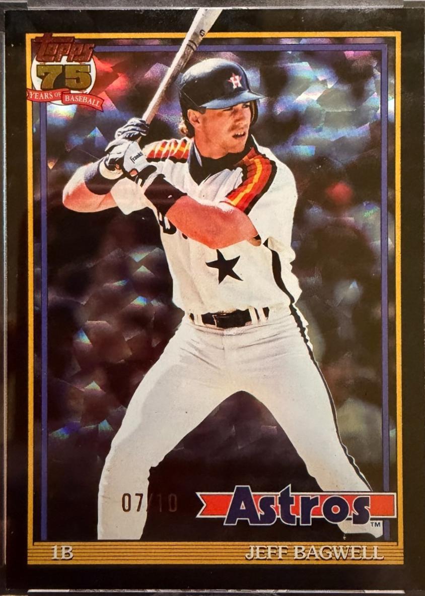 Jeff Bagwell [Black Crackleboard Foil] #T91-17