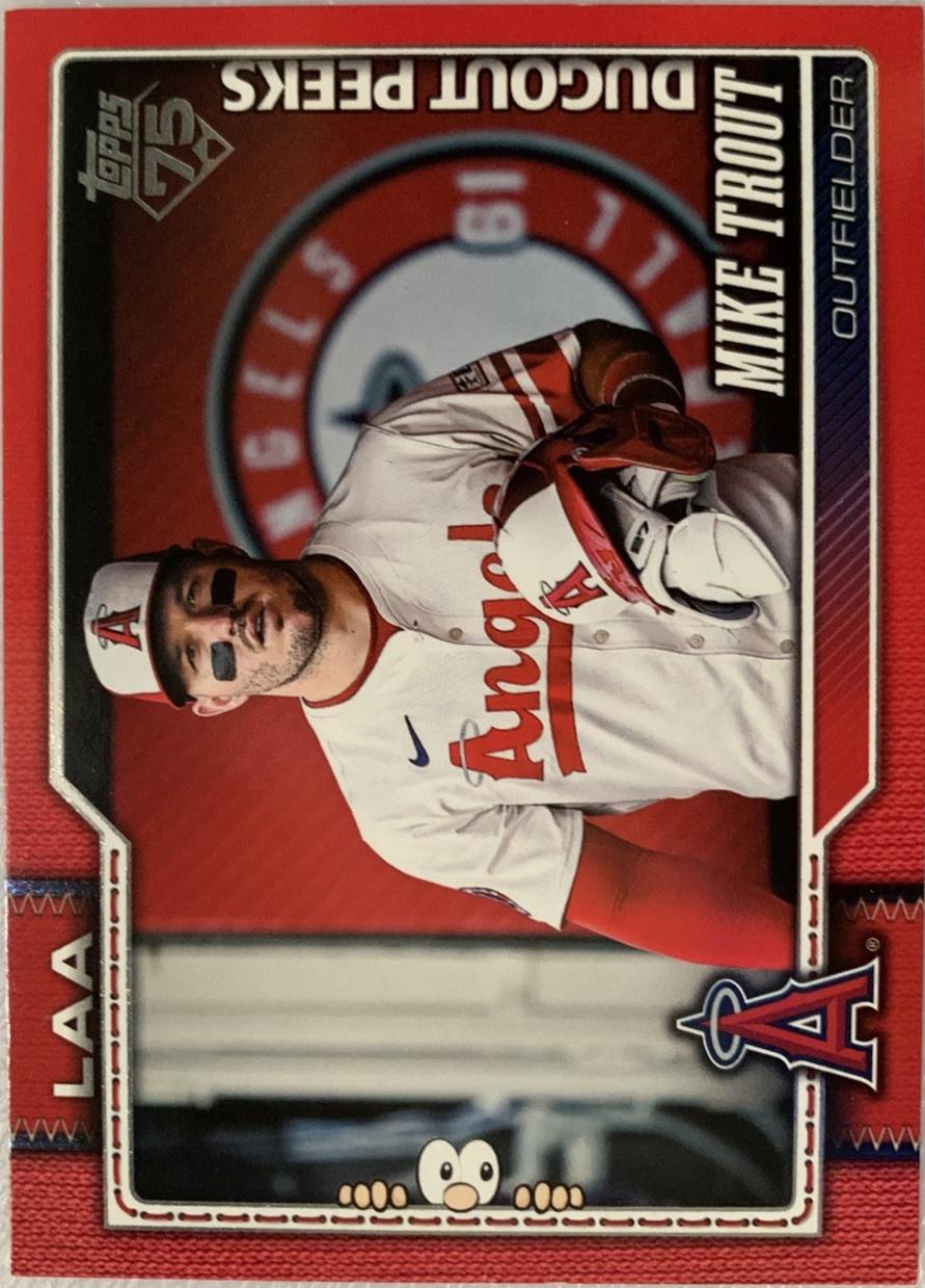 Mike Trout [Red Dugout Peeks] #350