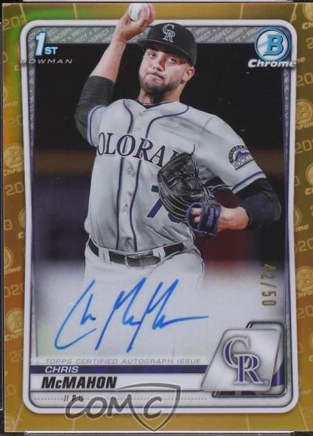 Chris McMahon [Gold Refractor] #CDA-CMM
