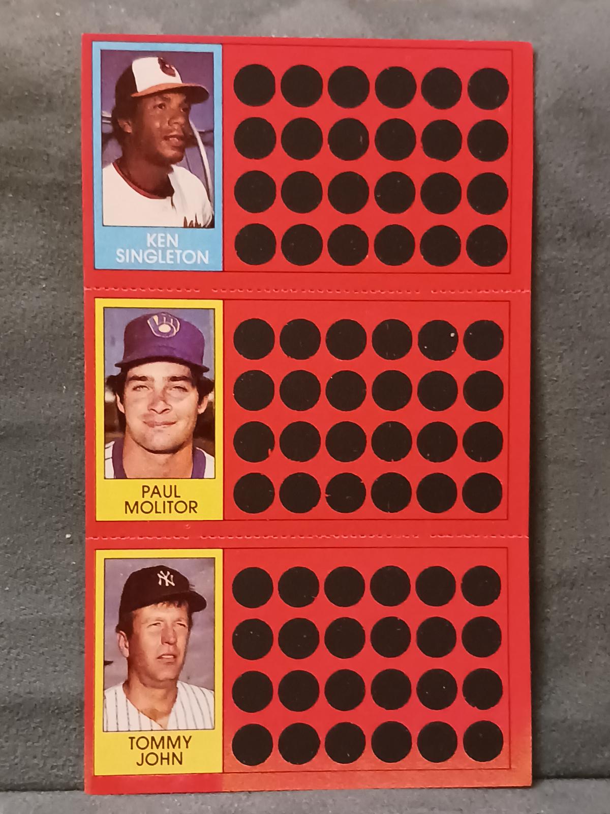 Ken Singleton, Paul Molitor, Tommy John #17, 35, 52