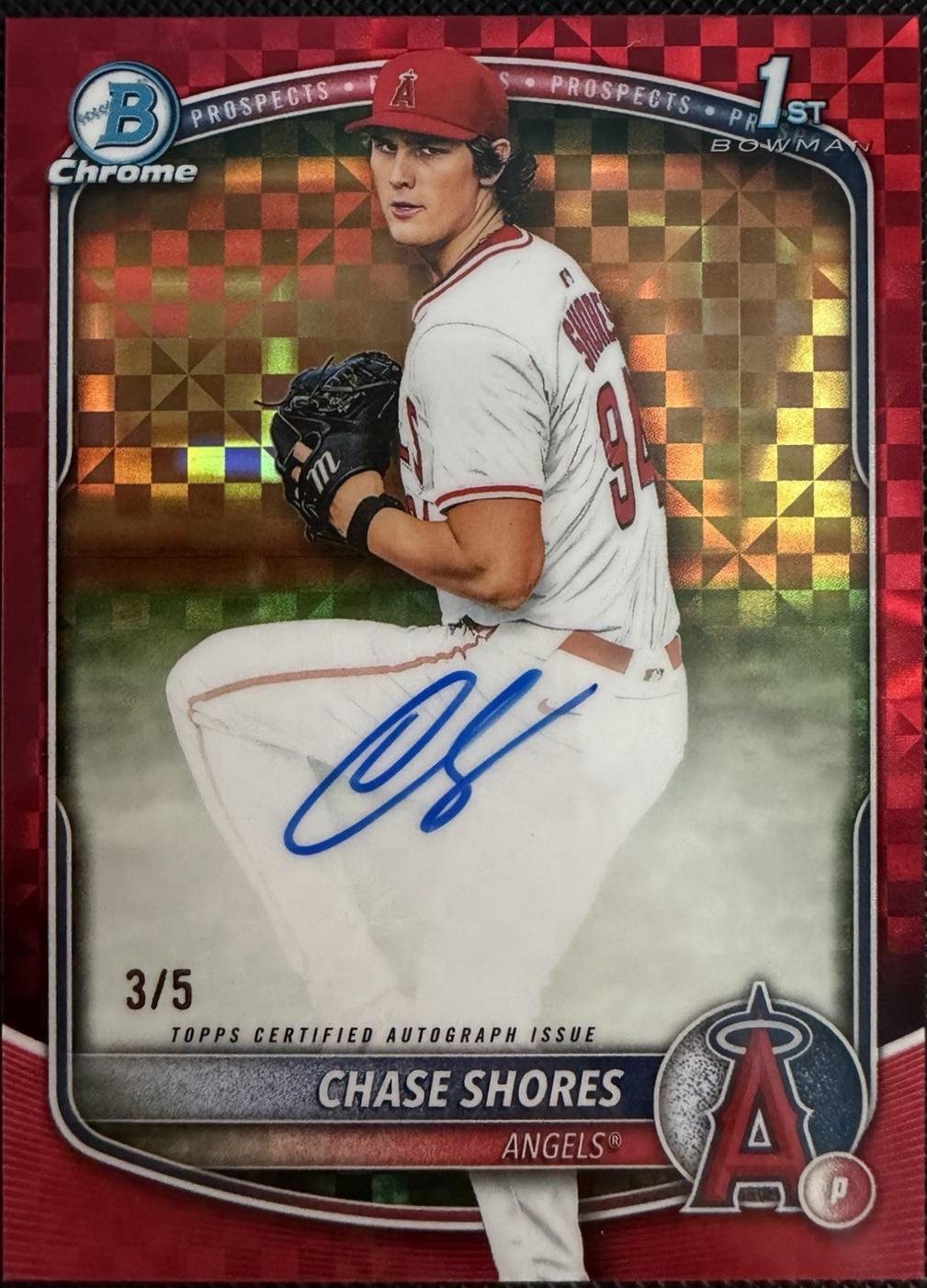 Chase Shores [Red X-Fractor] #CPA-CS