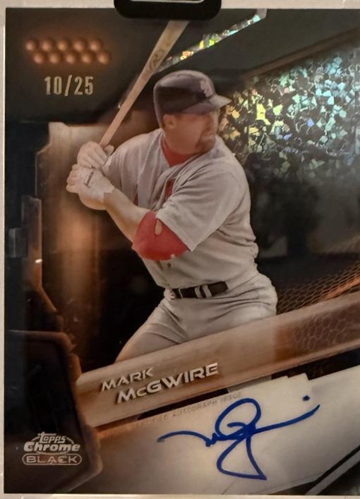 Mark McGwire [Orange Mini-Diamond Refractor] #CBA-MM