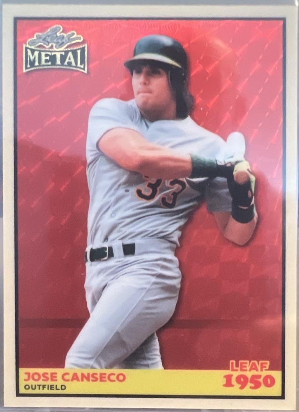 Jose Canseco [Red Flood] #50B-38