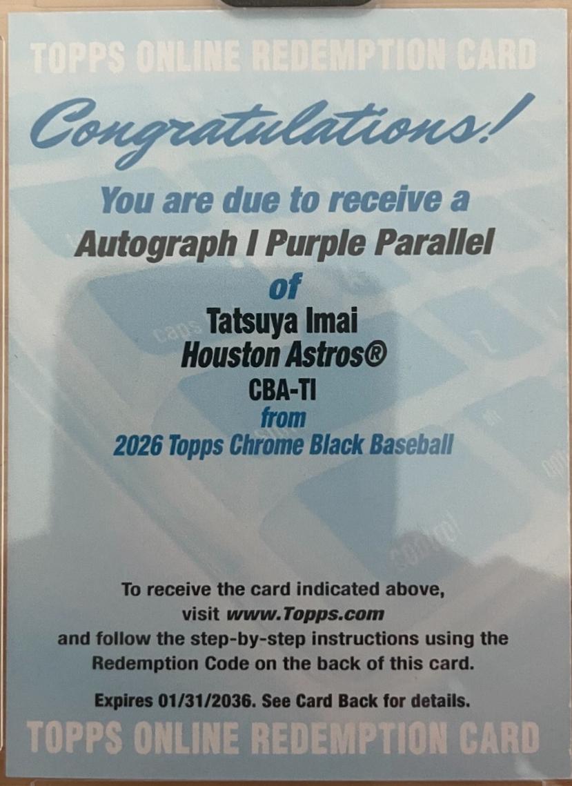 Tatsuya Imai [Purple Refractor] #CBA-TI