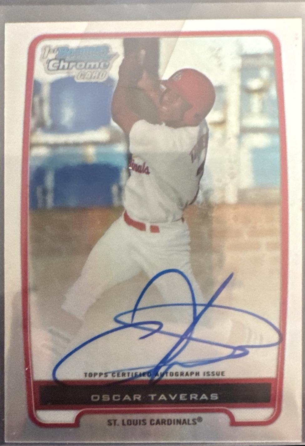 Oscar Taveras [Refractor Autograph] #BCP102