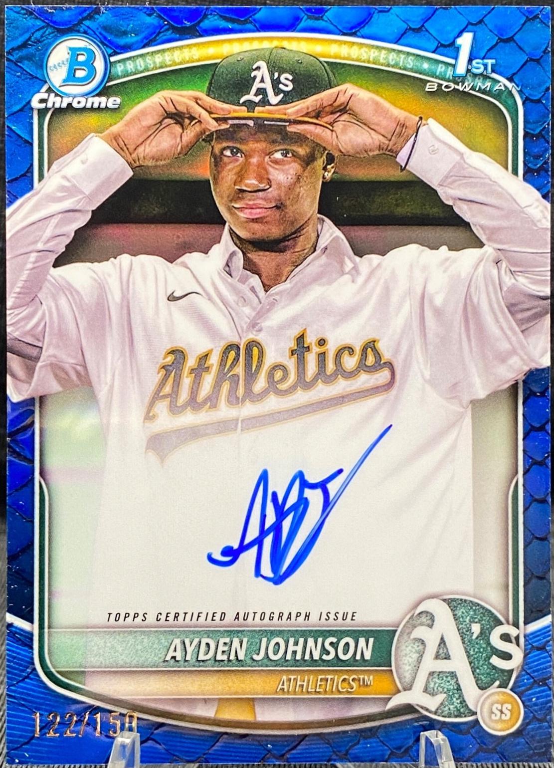Ayden Johnson [Reptilian Blue Refractor] #CPA-AJ