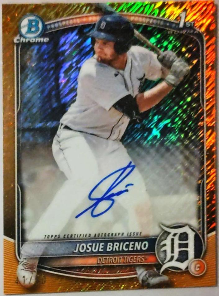 Josue Briceno [Gold Mojo Refractor] #CPA-JB