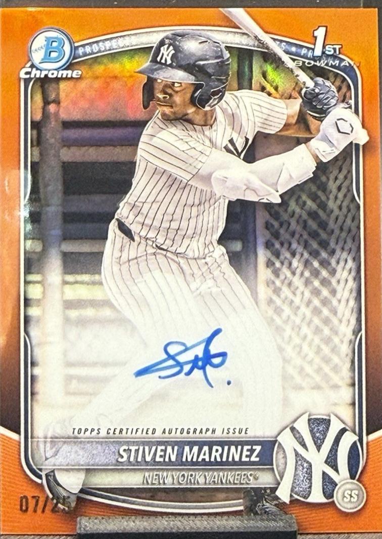 Stiven Marinez [Orange Shimmer Refractor] #CPA-SMA