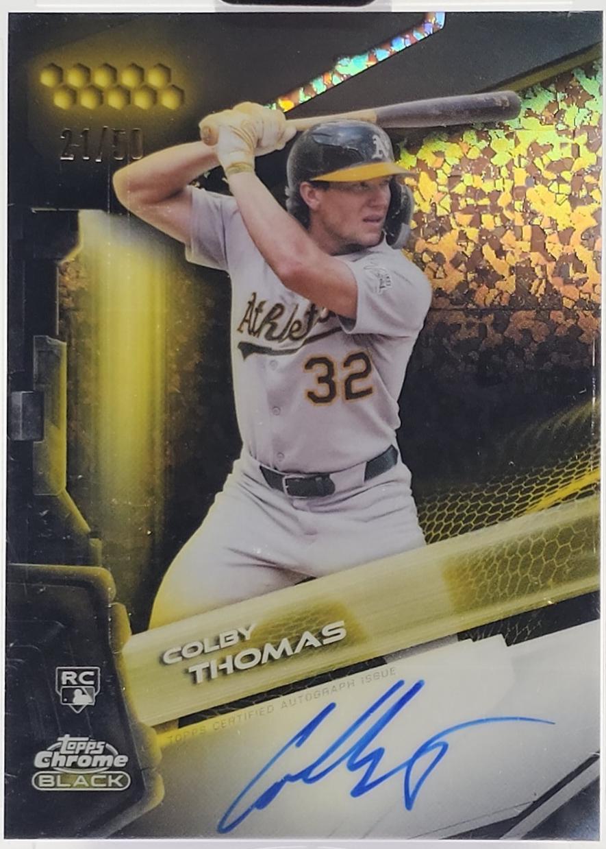 Colby Thomas [Gold Mini-Diamond Refractor] #CBA-CT