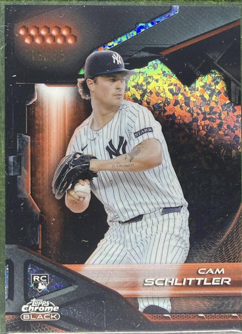 Cam Schlittler [Orange Mini-Diamond Refractor] #98