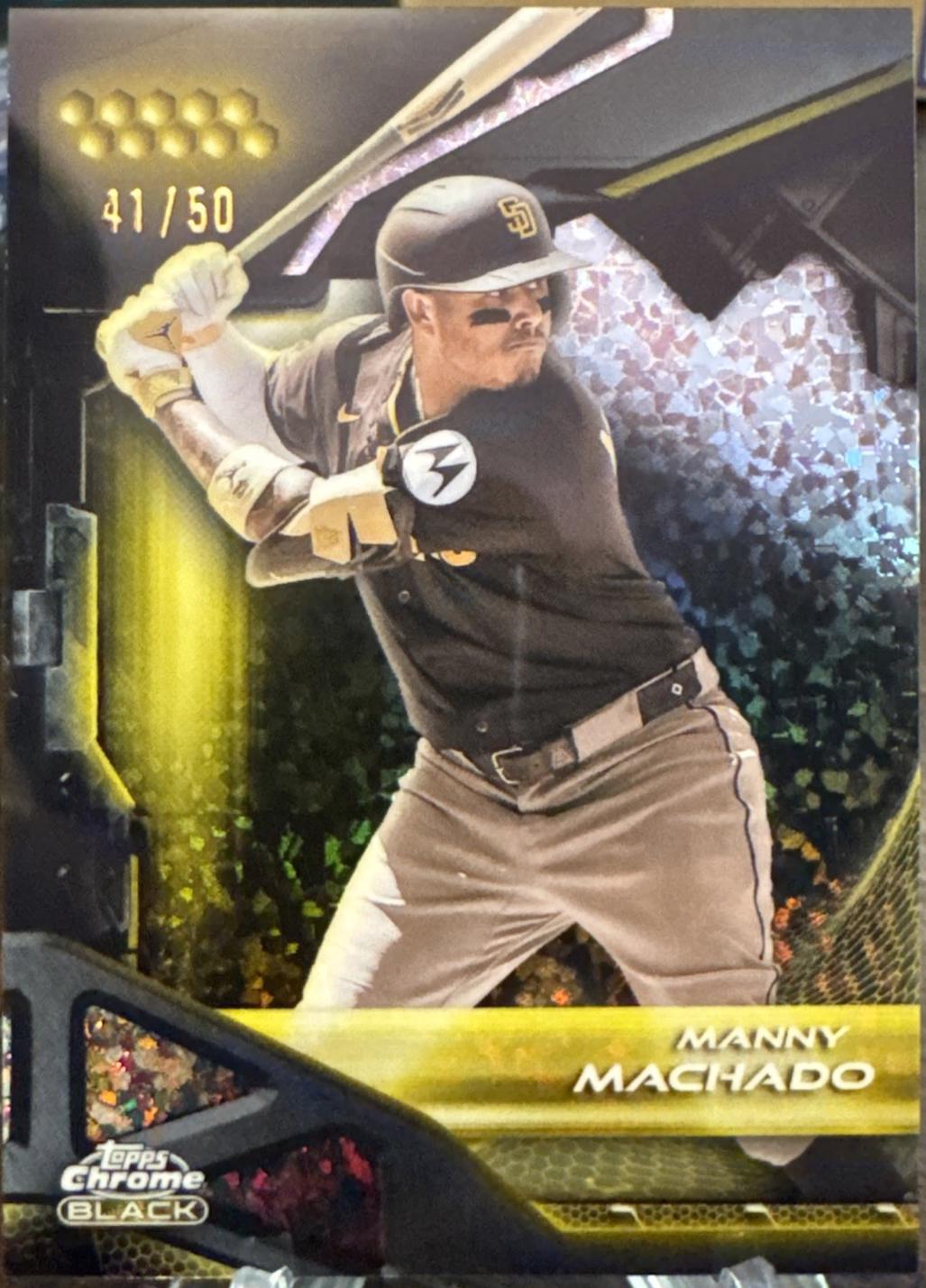 Manny Machado [Gold Mini-Diamond Refractor] #140