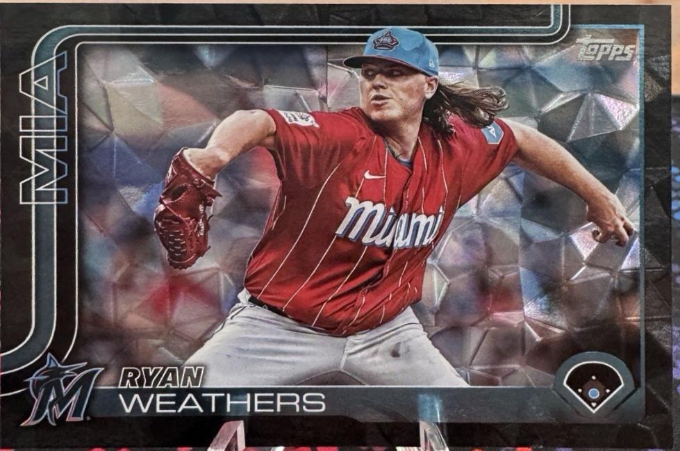 Ryan Weathers [Black Diamante Foil] #539