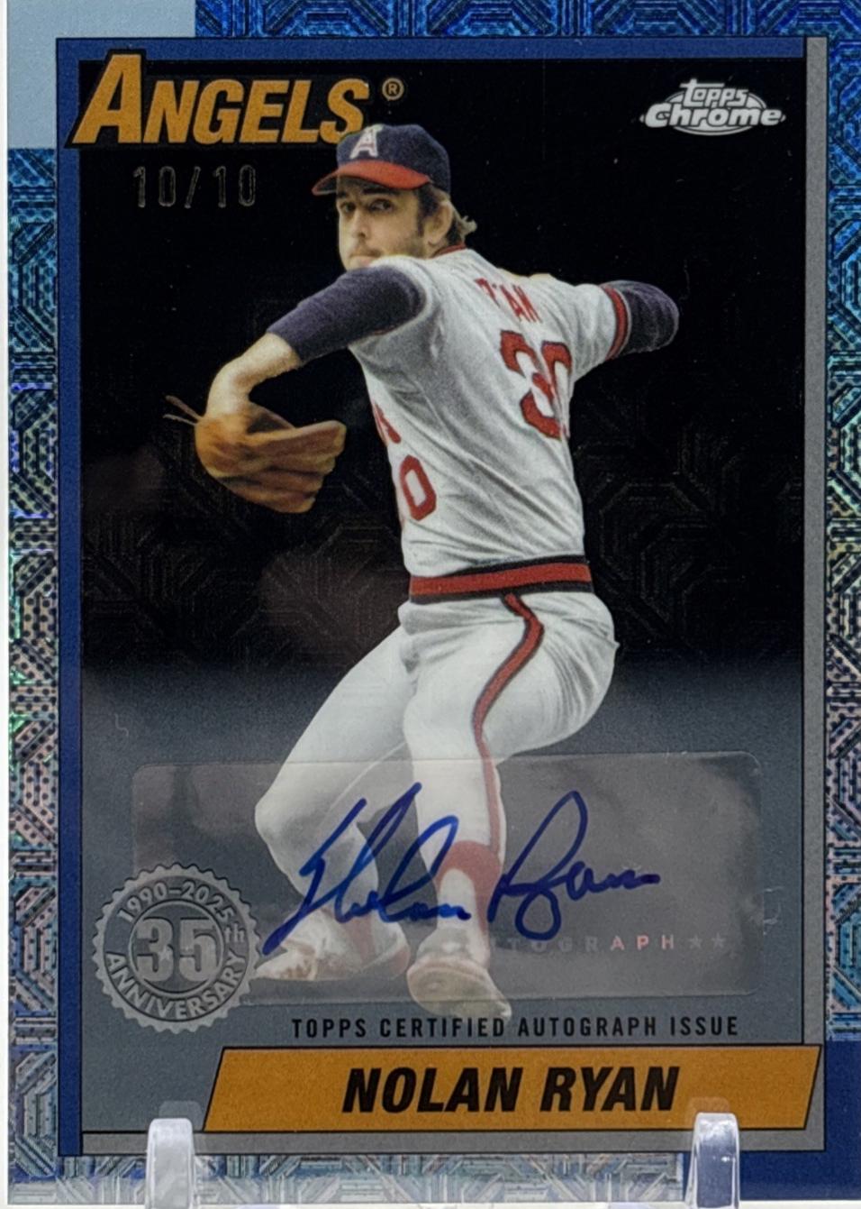 Nolan Ryan [Black Autograph] #U90C-88
