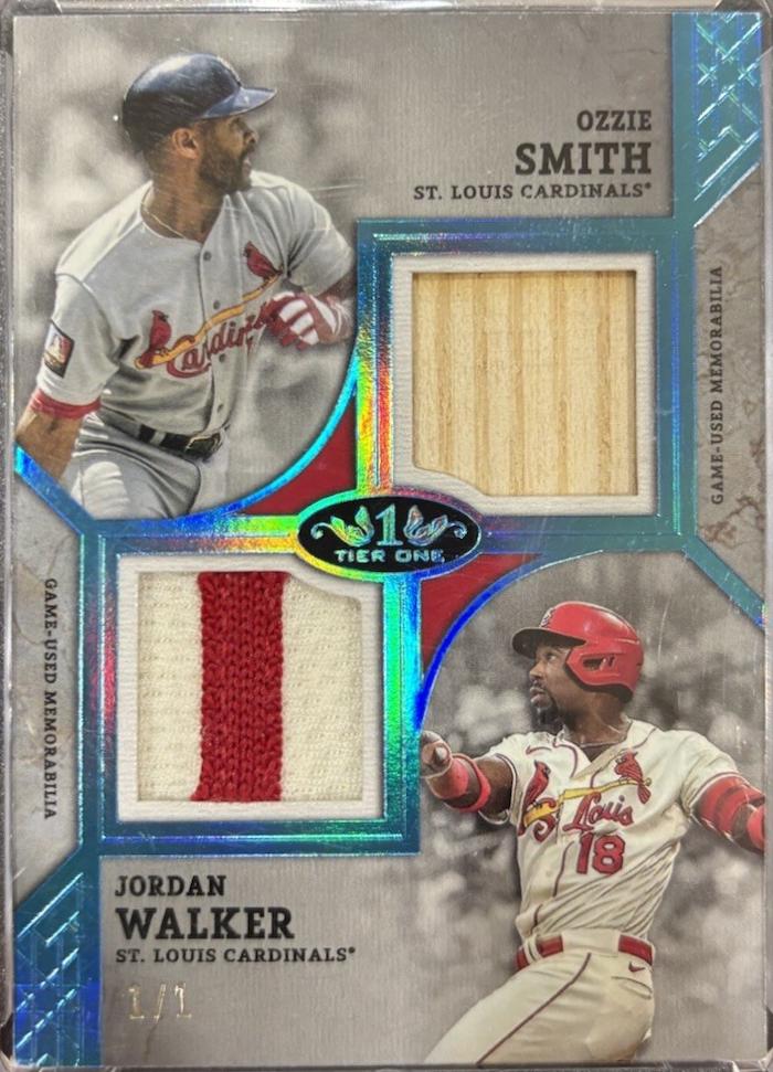 Ozzie Smith / Jordan Walker [Holo Platinum Blue Foil] #DPR-SW