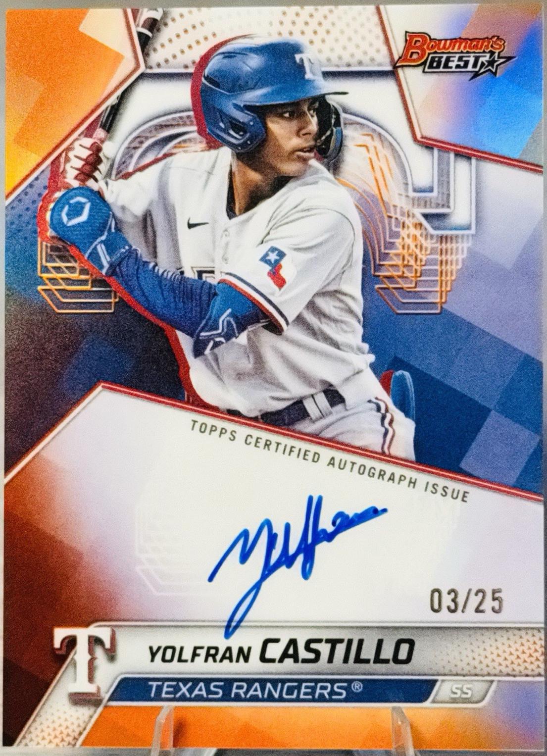 Yolfran Castillo [Orange Refractor] #B25-YC