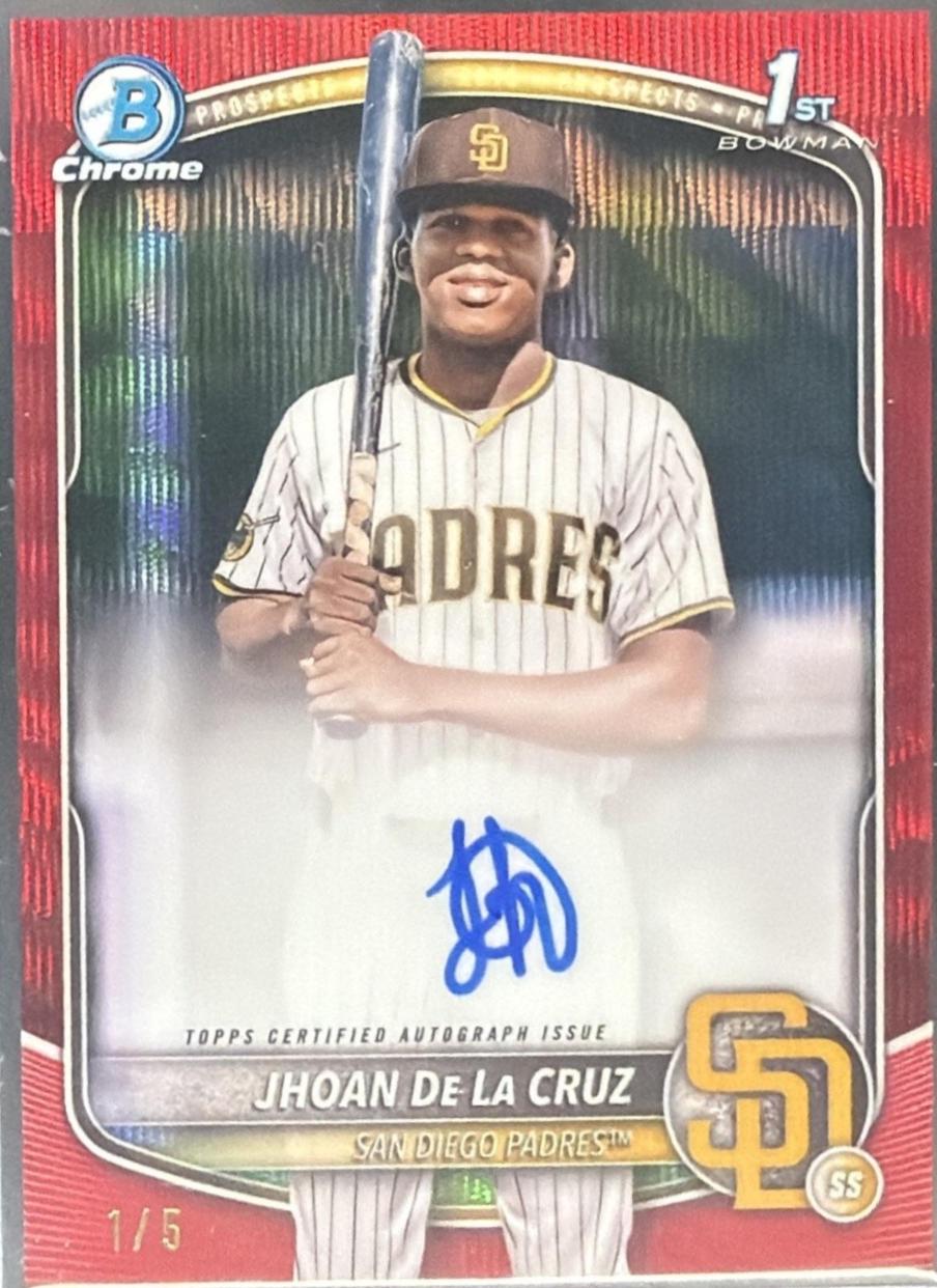 Jhoan De La Cruz [Red Wave Refractor] #CPA-JDL