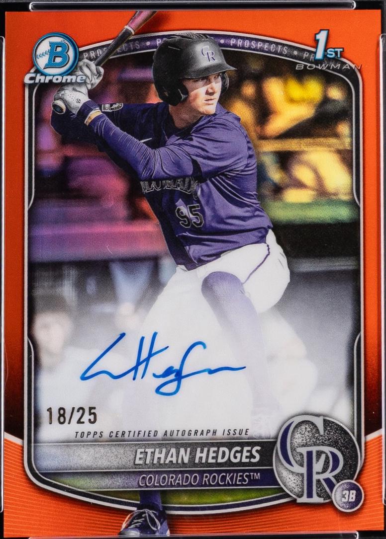 Ethan Hedges [Orange Refractor] #CPA-EHE
