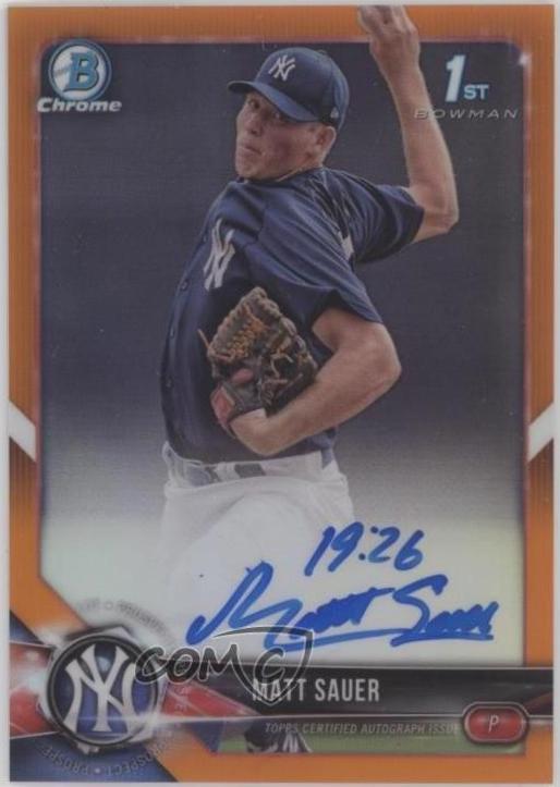 Matt Sauer [Orange Refractor] #CPA-MSA