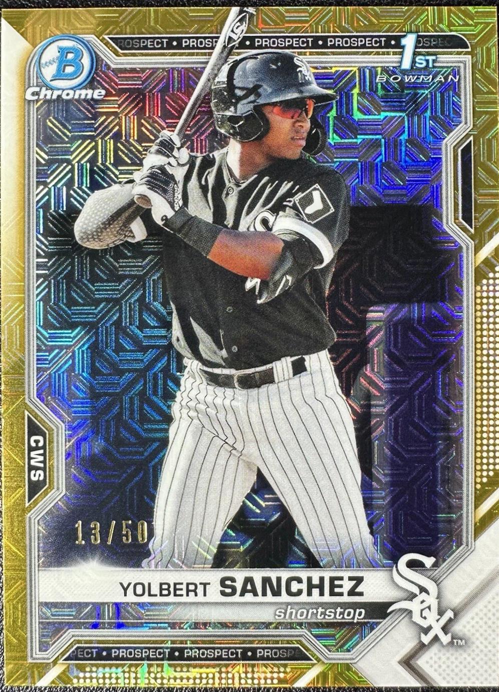 Yolbert Sanchez [Gold Refractor Mega Box Mojo] #BCP-40
